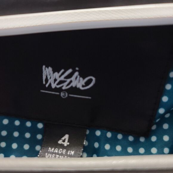 Mossimo Womens,Trench Coat Teal Size 4 Cotton Blend Long Sleeve Zip And Belted - Picture 6 of 12